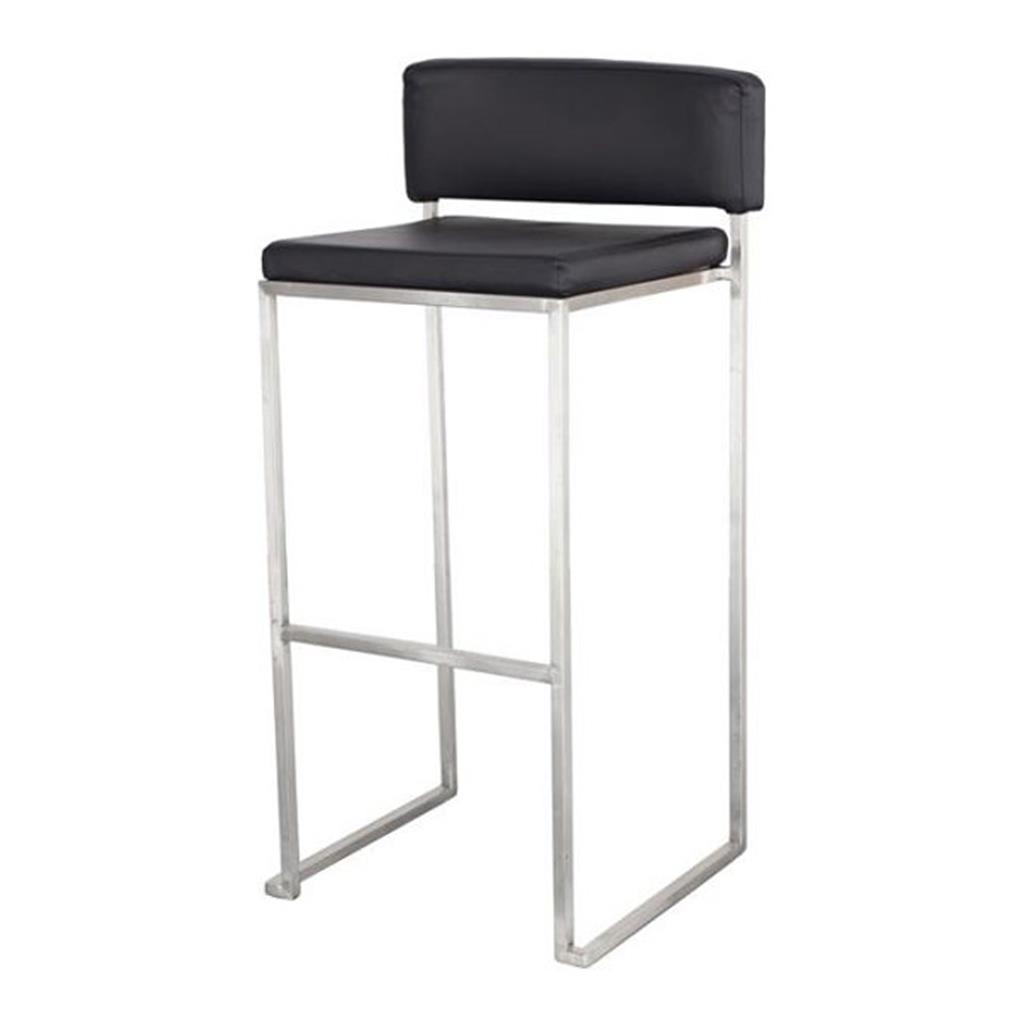 Barhocker Riva EDELSTAHL schwarz