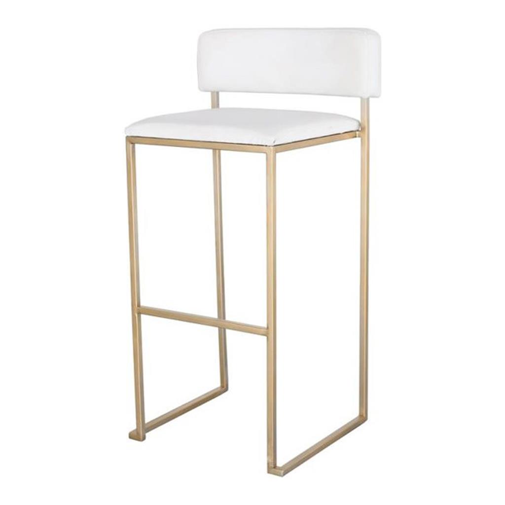 Barhocker Riva GOLD weiß