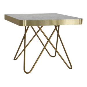 Beistelltisch Chloe GOLD Platte Marmor Angebot1