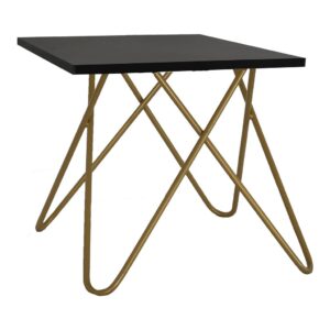 Beistelltisch Klein Chloe GOLD Platte Schwarz Angebot1