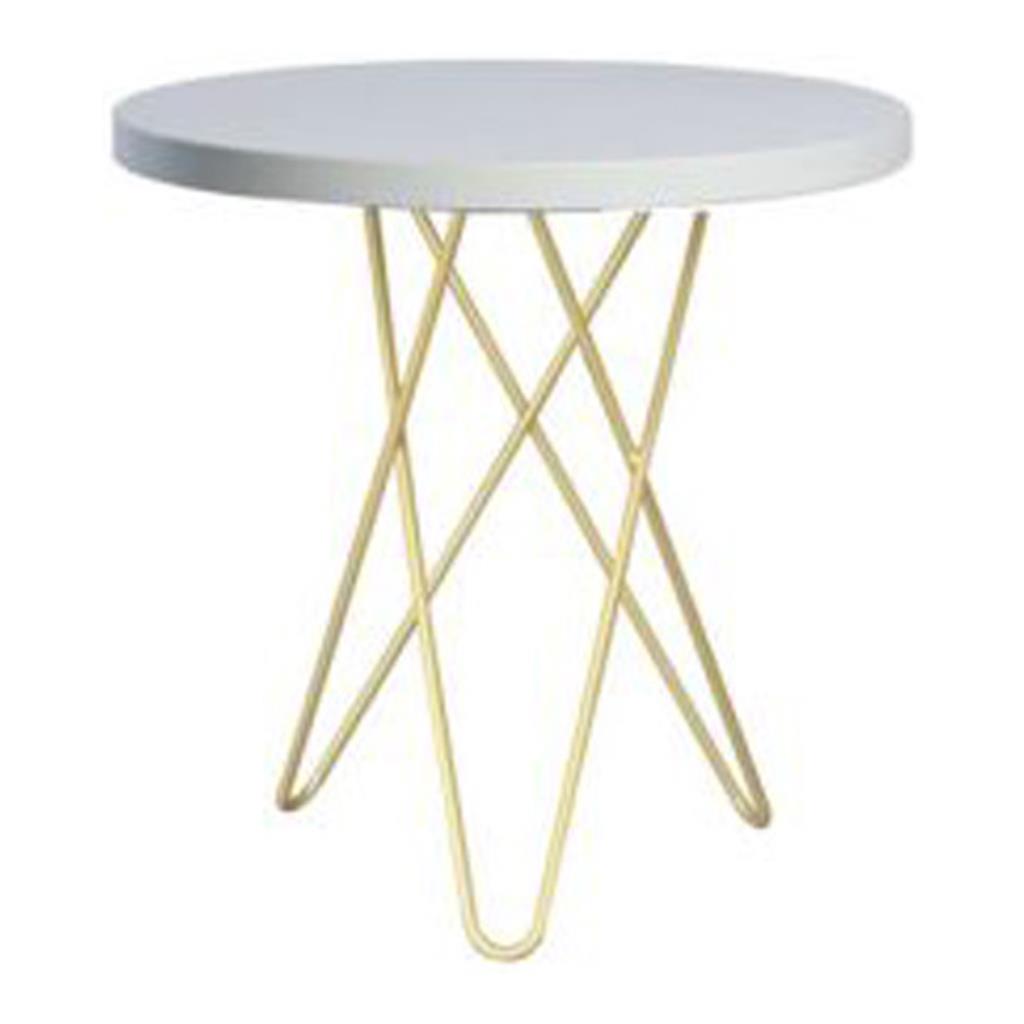 Bistrotisch Chloe weiß, D 60cm, Höhe 72cm