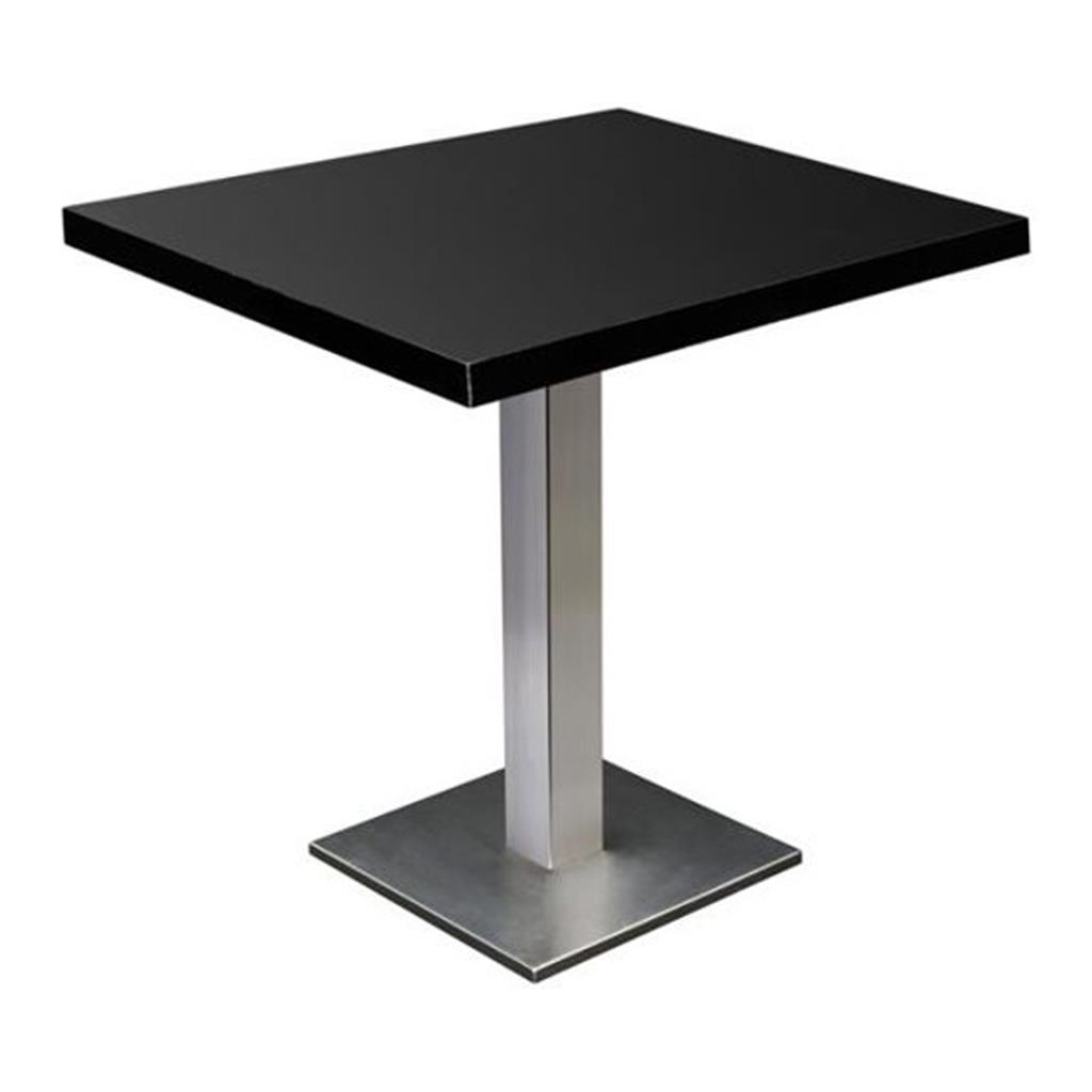 Bistrotisch exklusiv schwarz, 70x70, Höhe 72cm