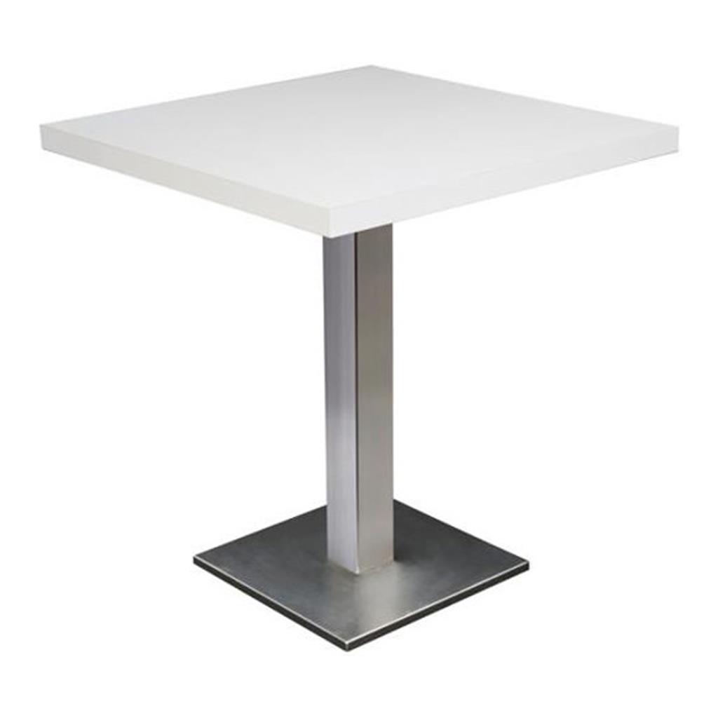 Bistrotisch exklusiv weiß, 70x70cm, Höhe 72cm