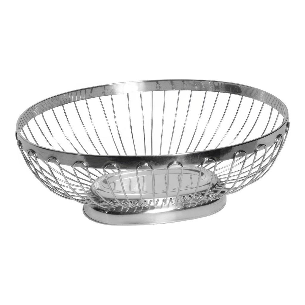 Brotkorb Edelstahl oval 27 x 21,5cm