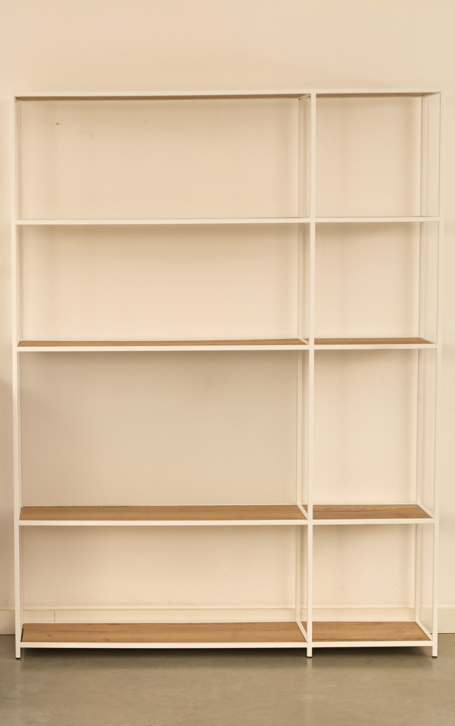 Design-Regal Layla WEIß, Einlageböden Eiche