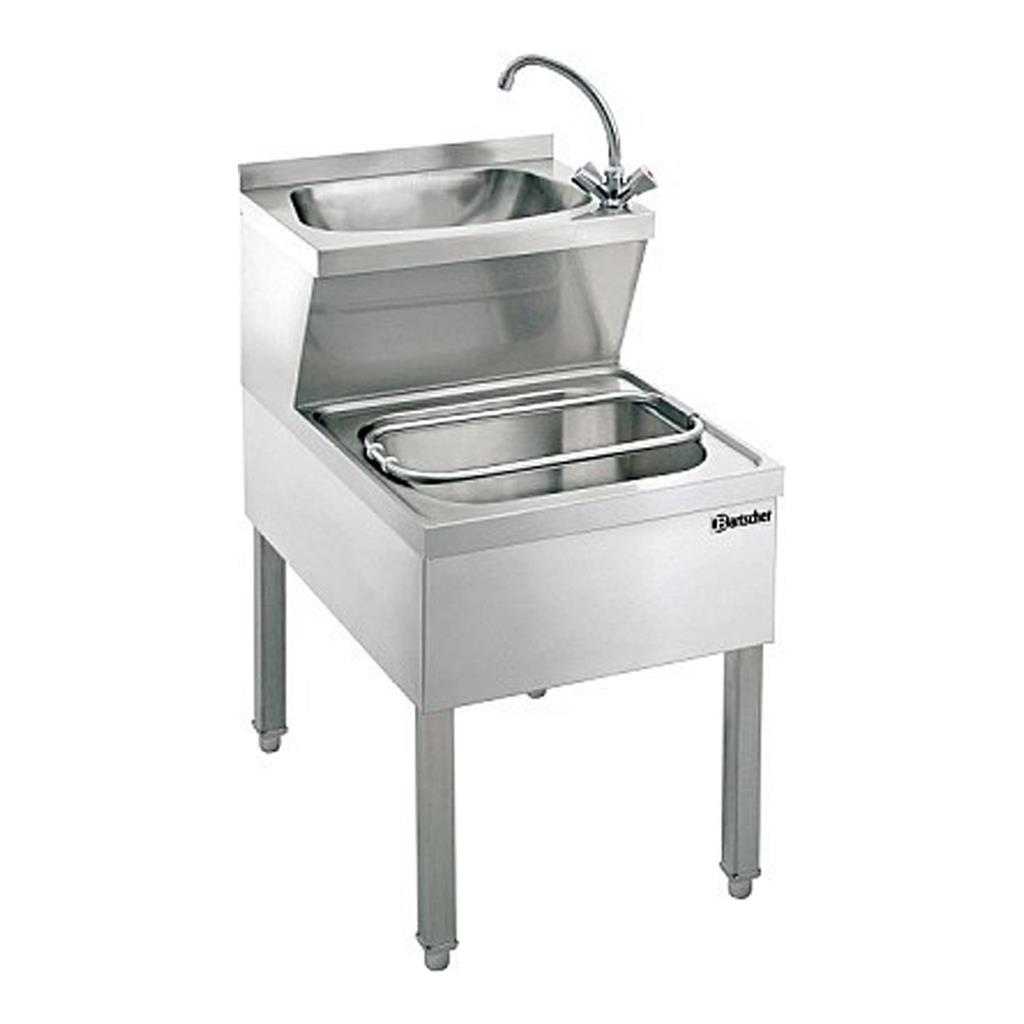 Handwasch- und Ausgussbecken Kombination