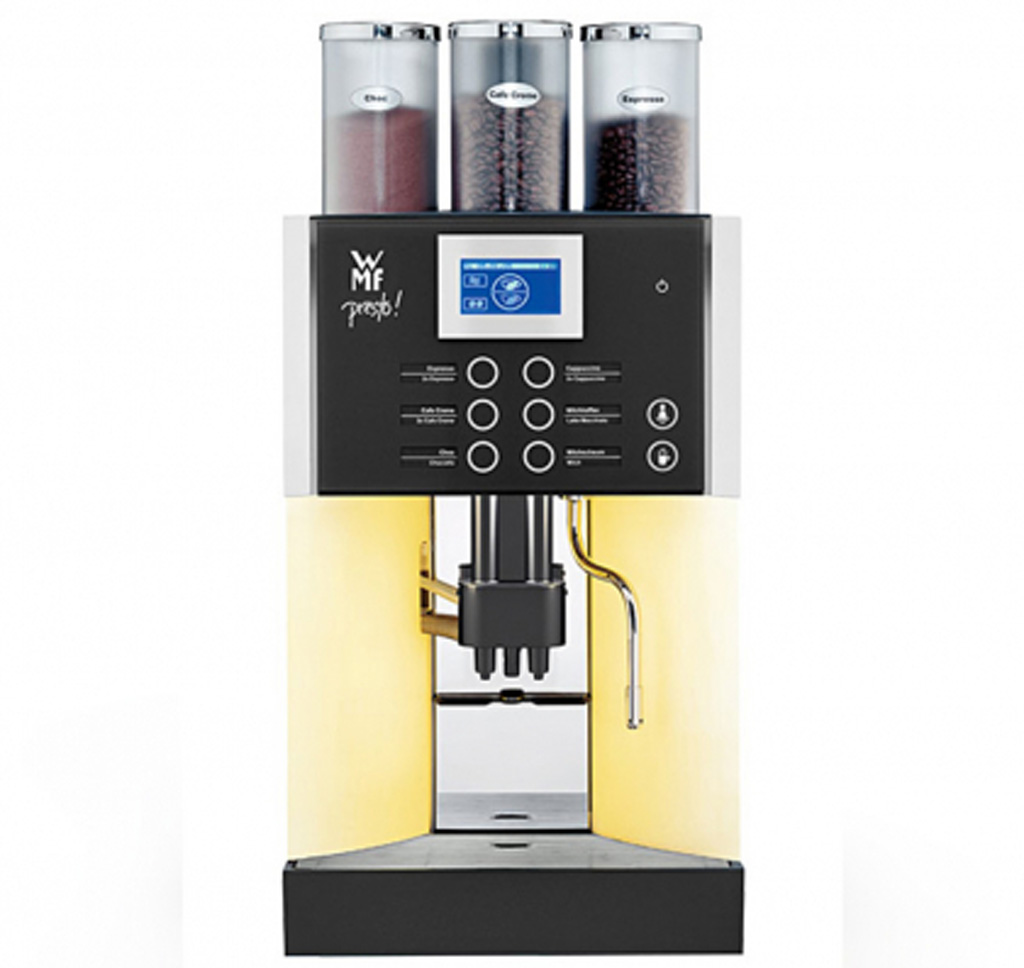 Kaffeemaschine WMF Presto, 230V; 2,2KW (Drei Behälter Choc Cafe Crema Espresso)
