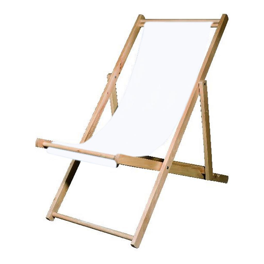 Liegestuhl rein-weiß