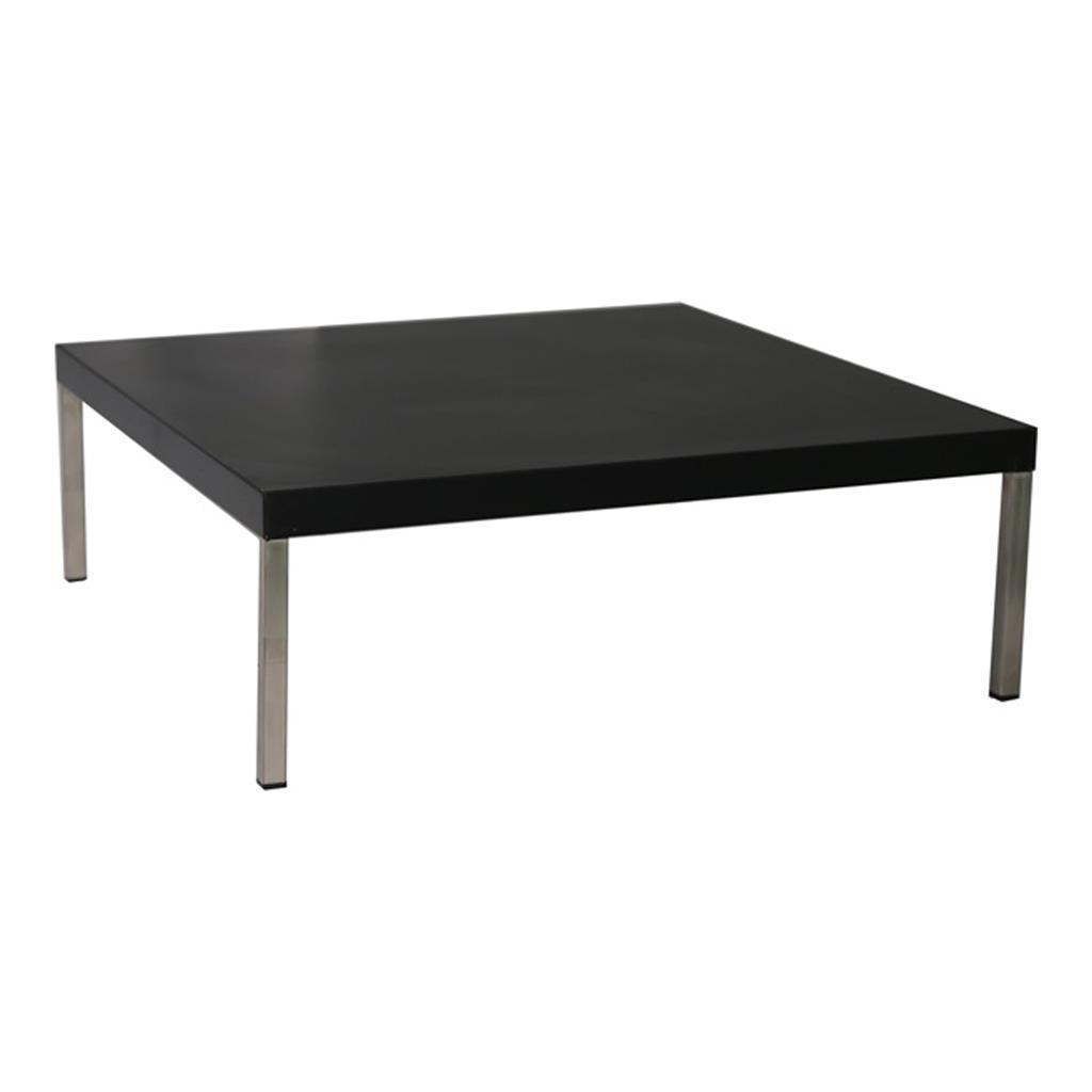 Lounge-Tisch 70x70x20cm schwarz Edelstahl