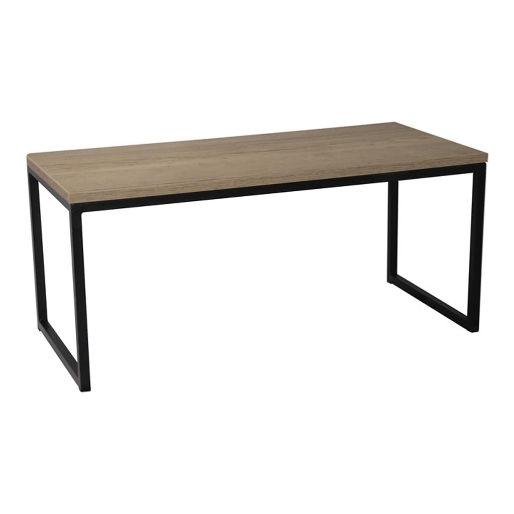Lounge-Tisch 90x40x40cm Eiche schwarz