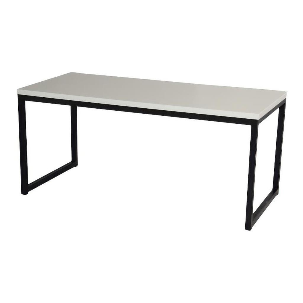 Lounge-Tisch 90x40x40cm weiß schwarz