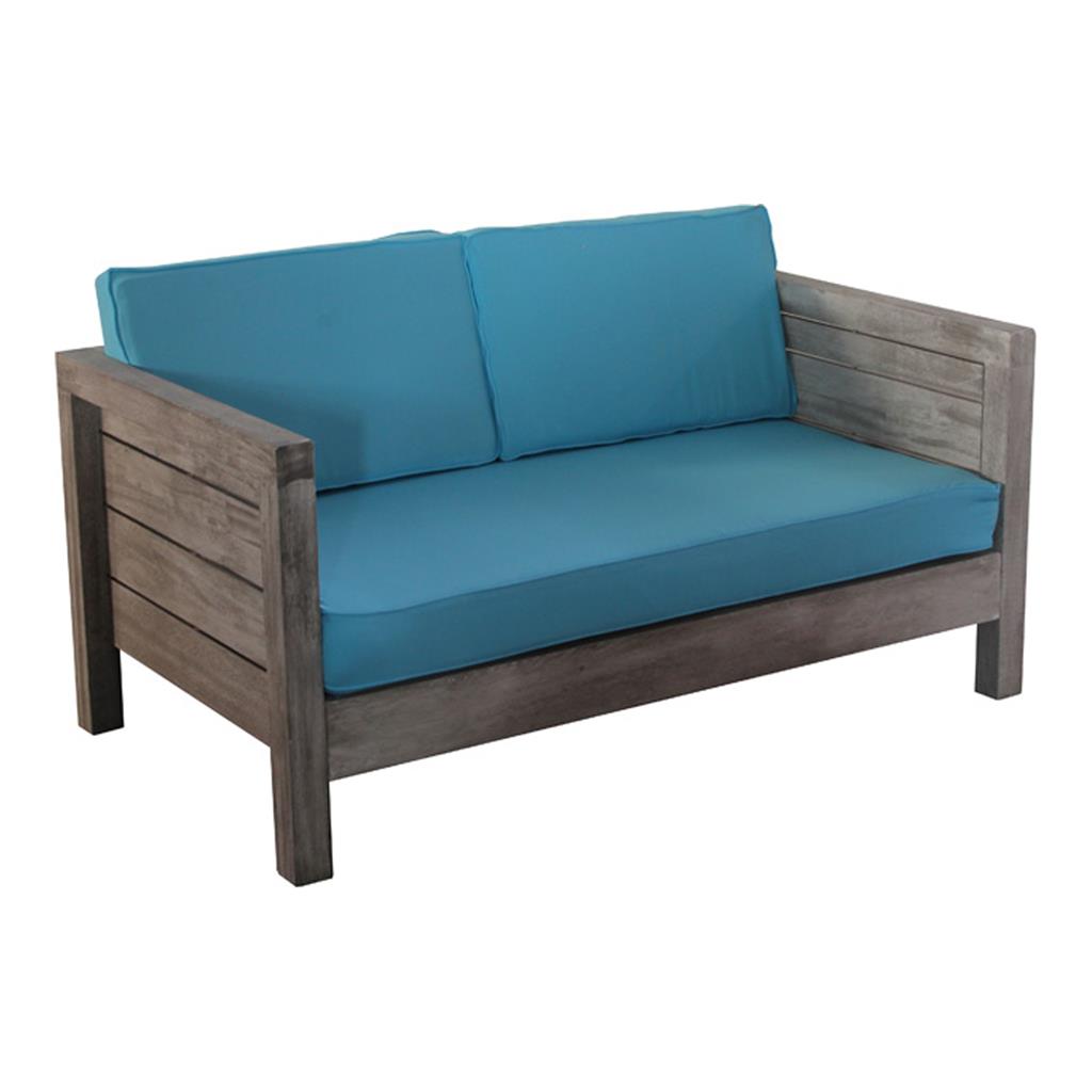 Lounge Vintage Oak 2-Sitzer, hellblau