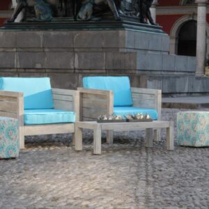 Lounge Vintage Oak Sessel Hellblau Angebot2
