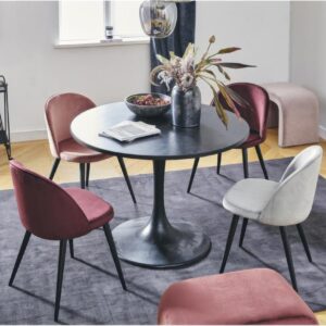 Samt Polsterstuhl Amy Coral Angbot2