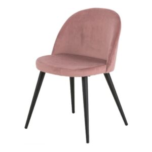 Samt Polsterstuhl Amy Coral Angebot1