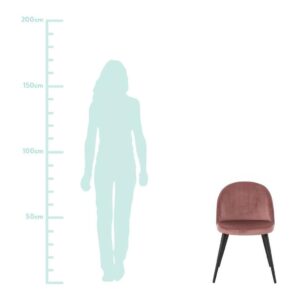 Samt Polsterstuhl Amy Coral Angebot3