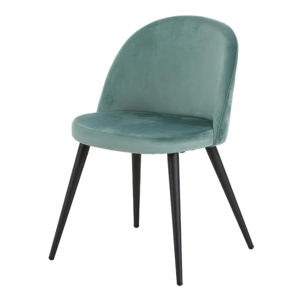 Samt-Polsterstuhl Amy mint