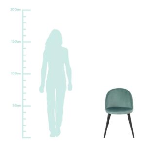 Samt Polsterstuhl Amy Mint Angebot2