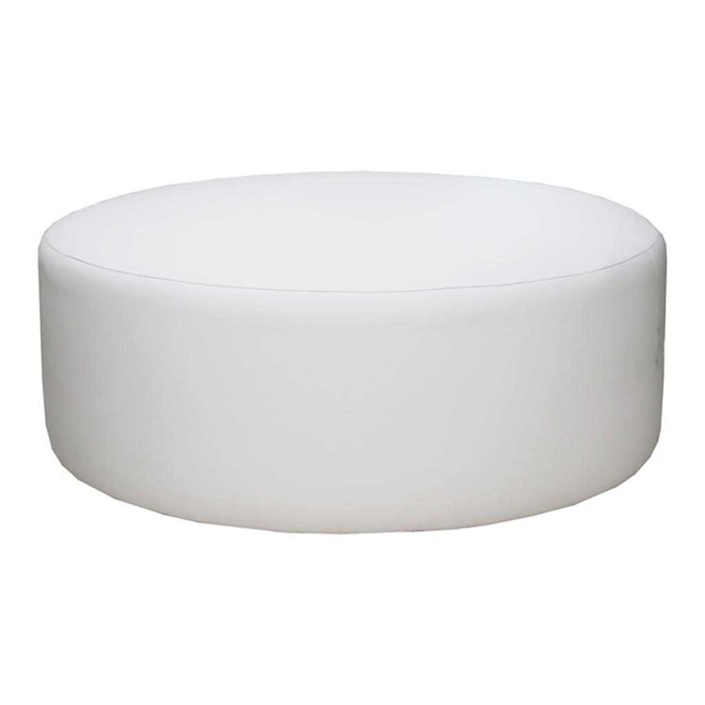 Sitzwürfel weiß rund 90cm