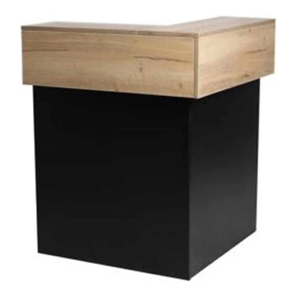 Thekenanlage Eckelement Murano schwarz