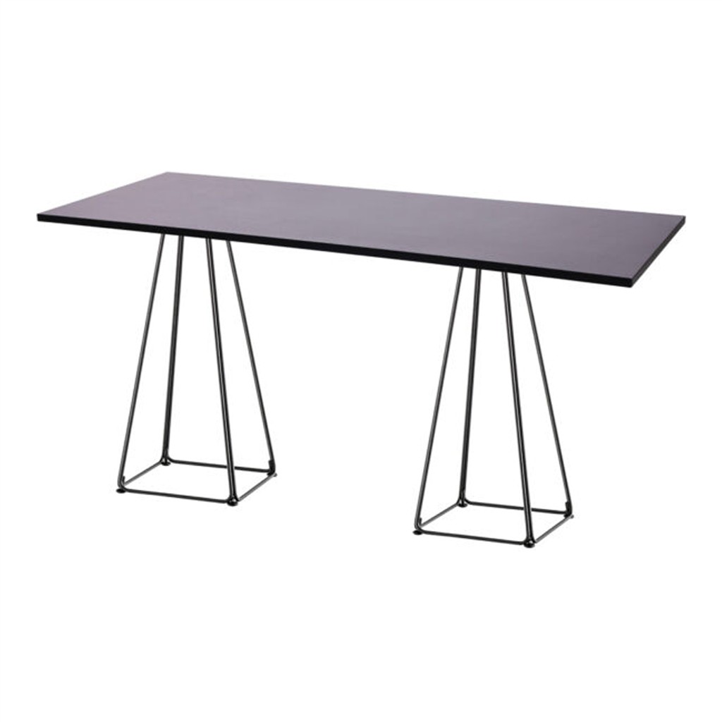 Hochtisch Lunar schwarz 180 x 70cm