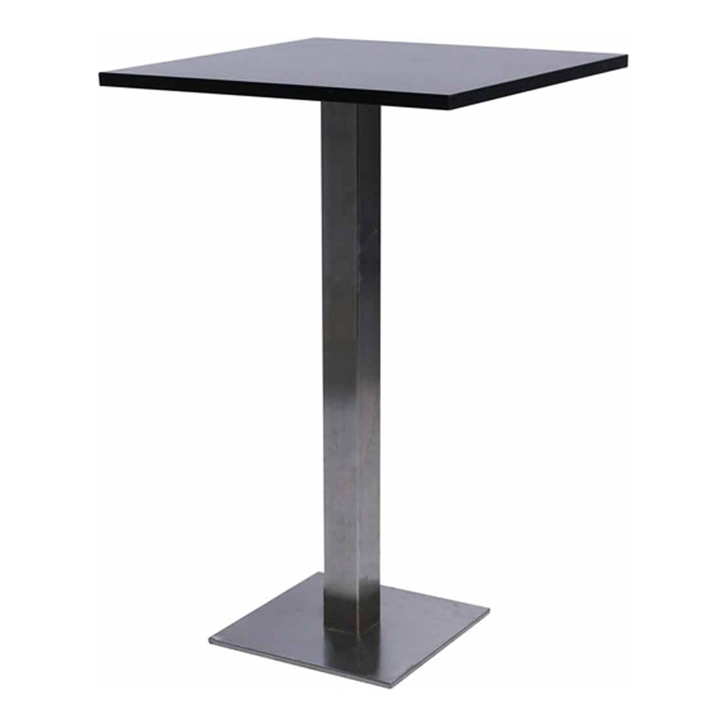 Stehtisch exklusiv schwarz  70x70x110cm (LxBxH)