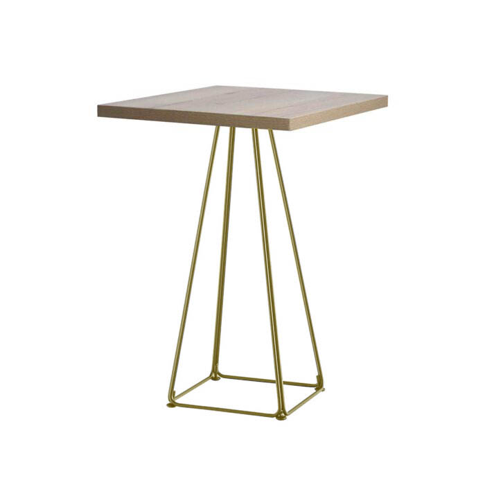 Stehtisch Lunar gold/eiche  70x70x110cm (LxBxH)