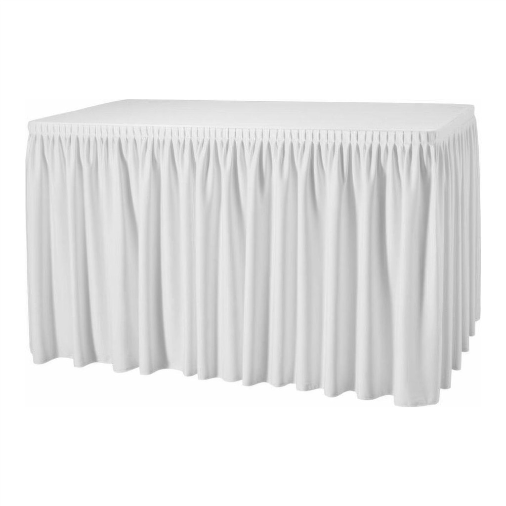 Tischumrandung weiß Breite 480cm H74cm