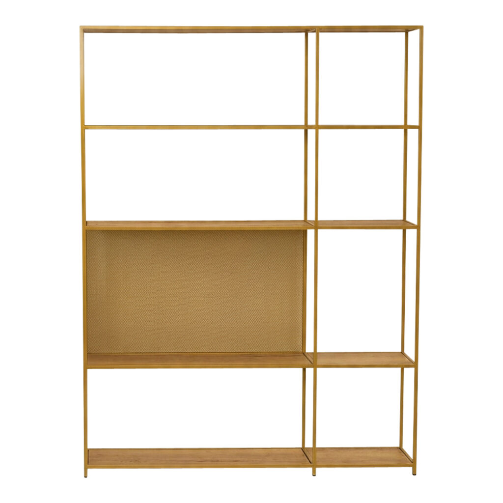 Design-Regal Layla GOLD, Einlageböden Eiche