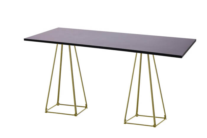 Hochtisch Lunar gold/schwarz 180 x 70cm