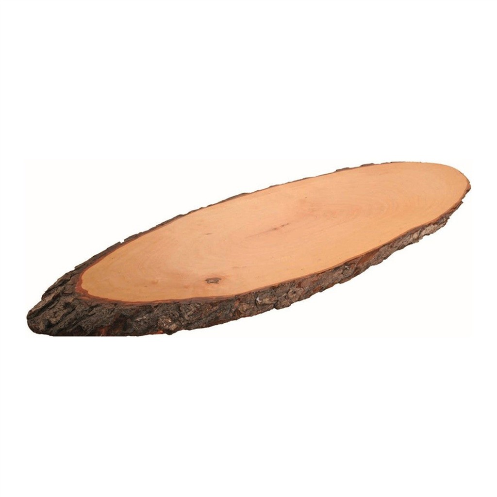 Holzbrett mit Rinde 55 x 20cm