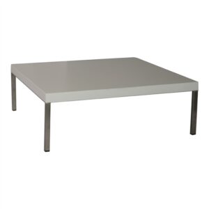 Lounge Tisch 70x70x20cm Weiss Edelstahl Angebot1