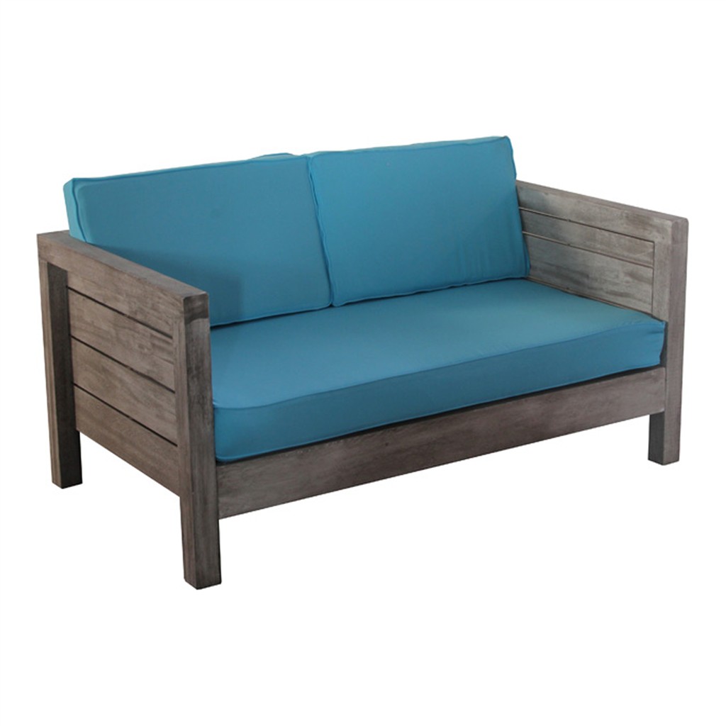 Lounge Vintage Oak 2-Sitzer, hellblau