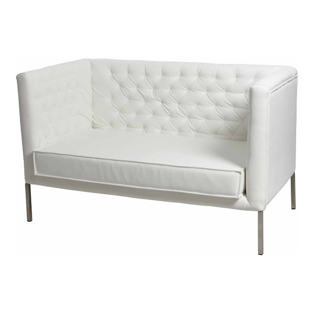Lounge Vittorio 2-Sitzer wei&szlig;