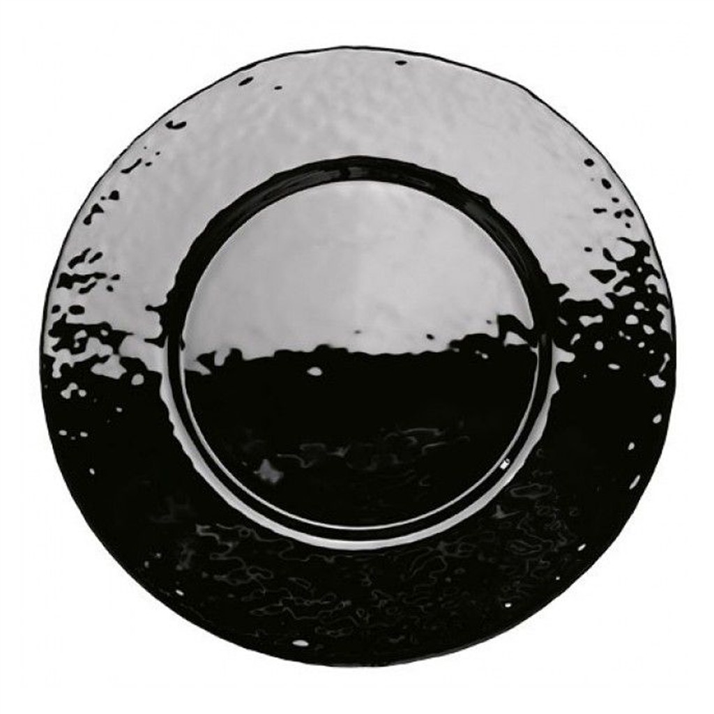 Platzteller Glas schwarz