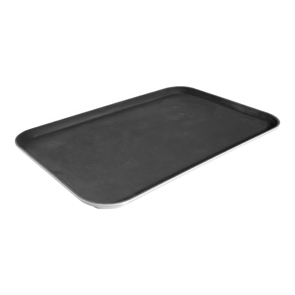 Serviertablett eckig schwarz