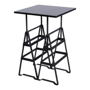 Stehtisch Industry Schwarz 70x70x110cm Angebot1