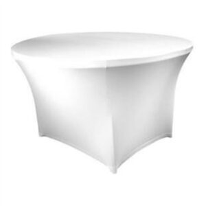Tischhusse Rund Weiss Angebot1